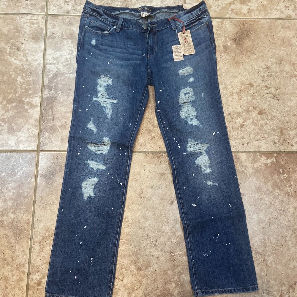 Decree Wide Leg Fashion Jeans Size: 13